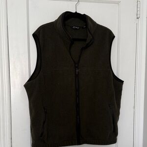 Eddie Bauer Dark Green Fleece Vest
